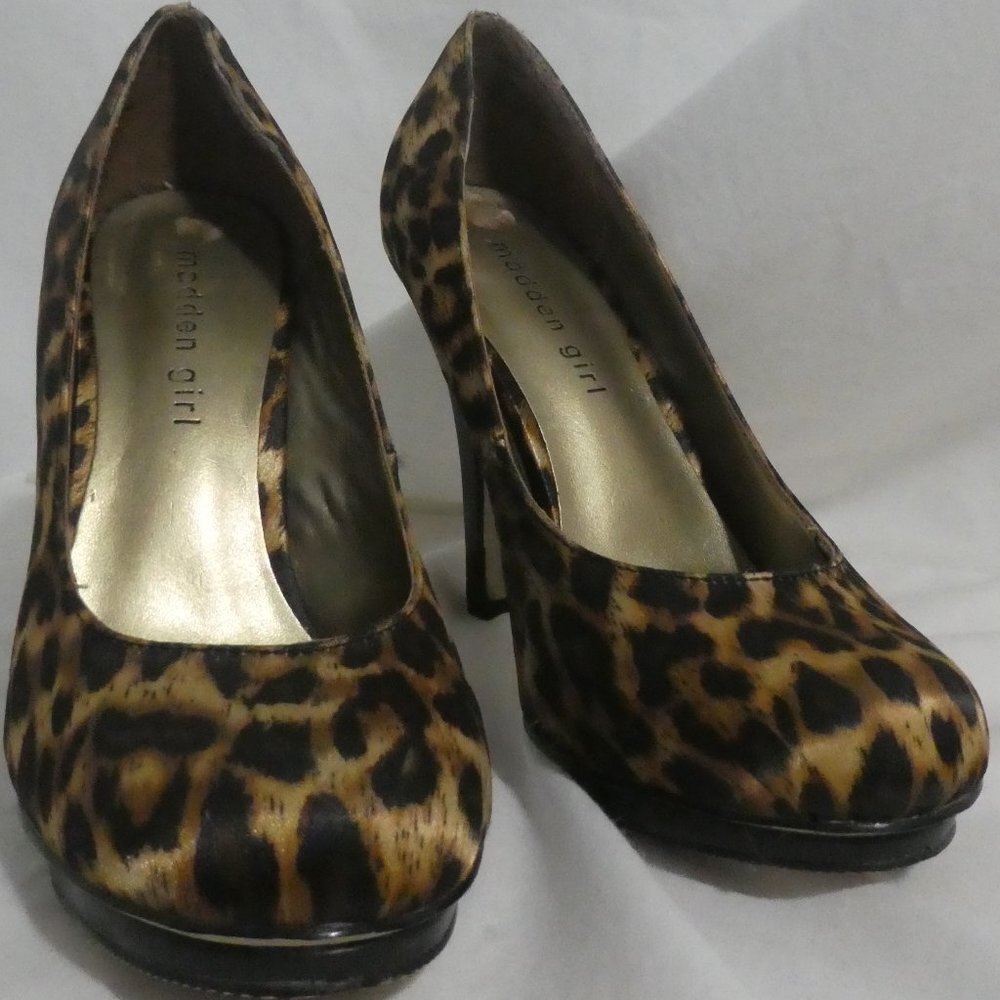 MADDEN GIRL | size 7.5 | Animal Print Heels | GUC